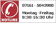 Hotline dieKultmarke.de 07161-5043900 Mo.-Fr. von 8:30 bis 16:30 Uhr